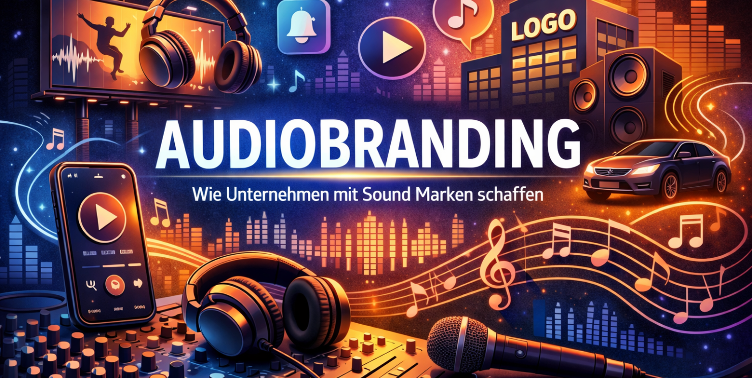 Audiobranding: Wie Unternehmen mit Sound Marken schaffen – Einsatz von Musik & Klang in Werbung, Apps und Corporate Identity.