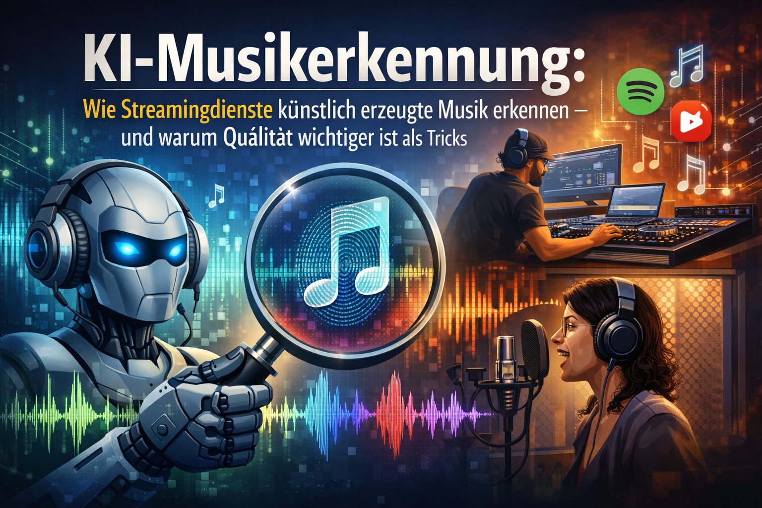 KI-Musikerkennung: Wie Streamingdienste künstlich erzeugte Musik erkennen – und warum Qualität wichtiger ist als Tricks