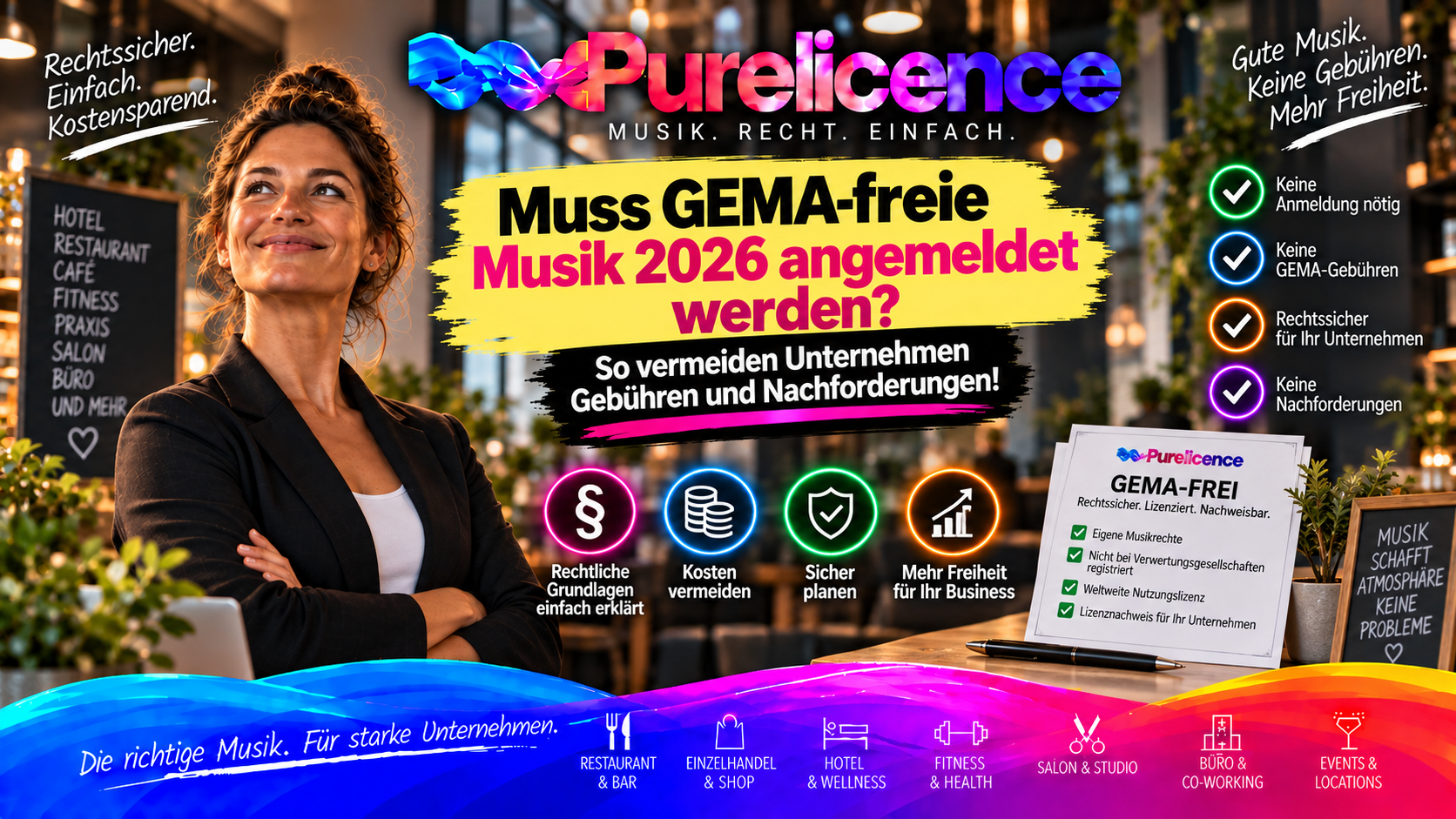 Muss GEMA-freie Musik 2026 angemeldet werden? So vermeiden Unternehmen Gebühren und Nachforderungen!