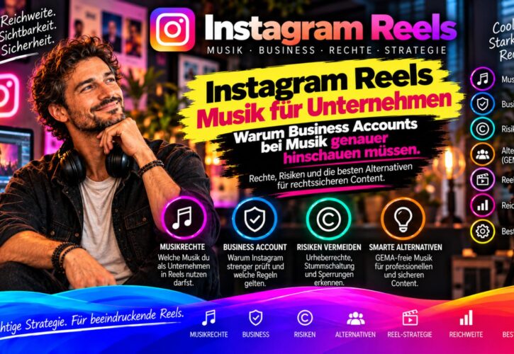 Instagram Reels für Unternehmen: Musikrechte, Business Accounts und Sound Branding sicher einsetzen!