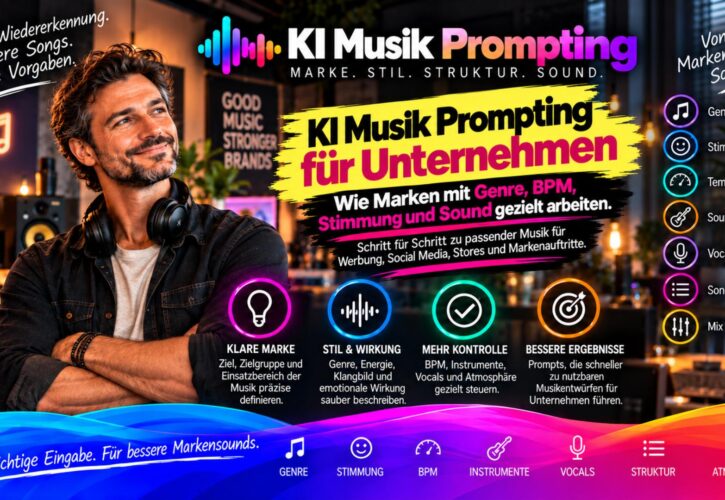 KI-Musik für Unternehmen: Marke, Zielgruppe, BPM und Sound gezielt für bessere Ergebnisse einsetzen!