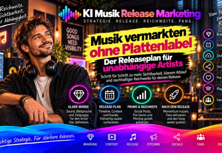 Musik vermarkten ohne Label: Releaseplan, Content, Community und Reichweite für unabhängige Artists!