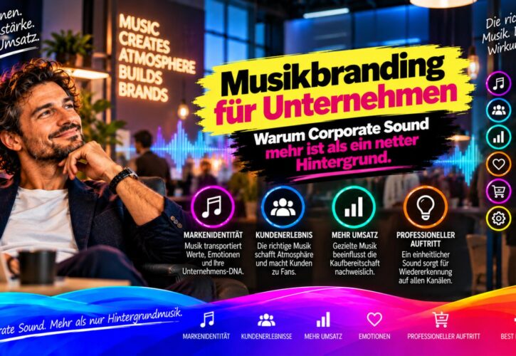 Musikbranding für Unternehmen: Corporate Sound, Sound-DNA und Wiedererkennung professionell planen.