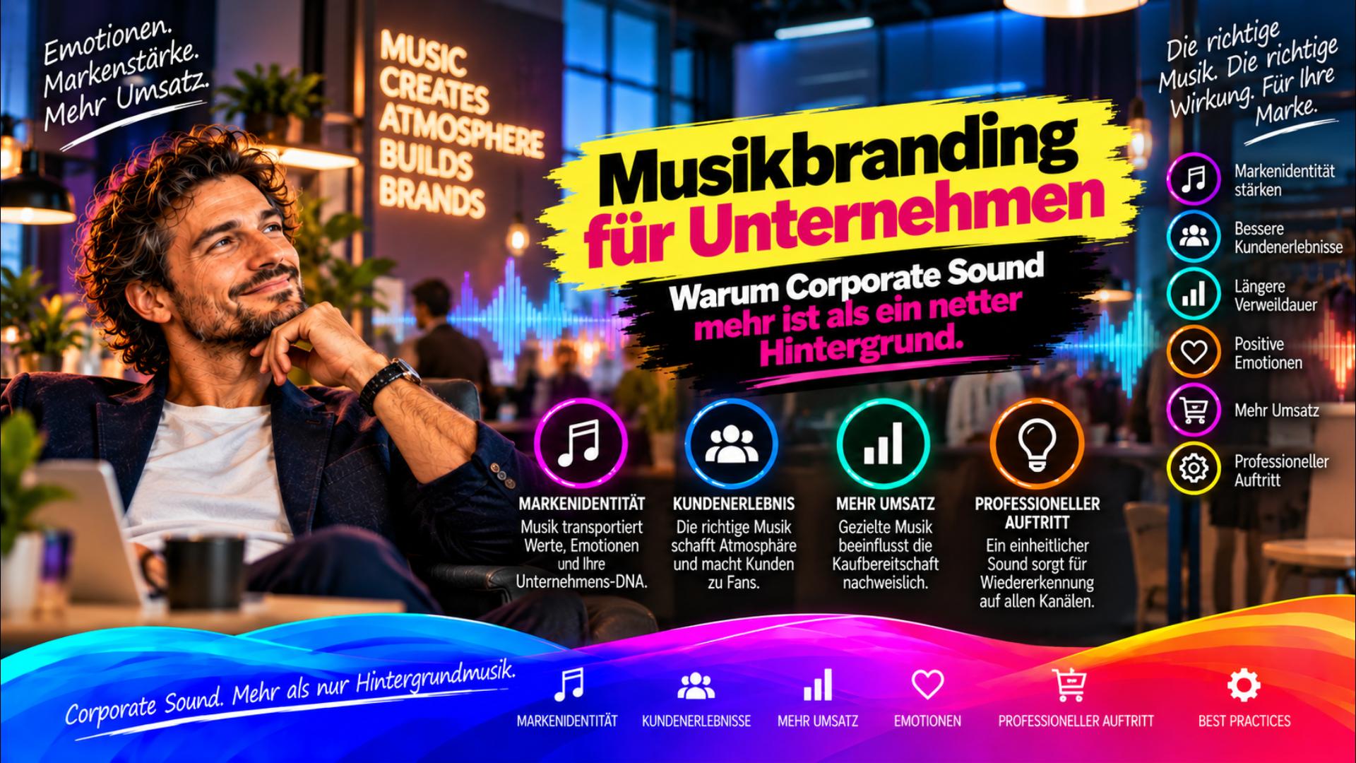 Musikbranding für Unternehmen: Corporate Sound, Sound-DNA und Wiedererkennung professionell planen?!