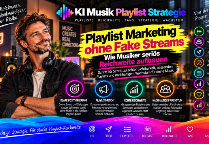 Playlist Marketing ohne Fake Streams: So bauen Musiker echte Reichweite auf und gewinnen treue Fans!