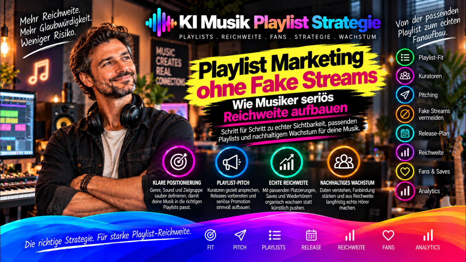 Playlist Marketing ohne Fake Streams: So bauen Musiker echte Reichweite auf und gewinnen treue Fans!