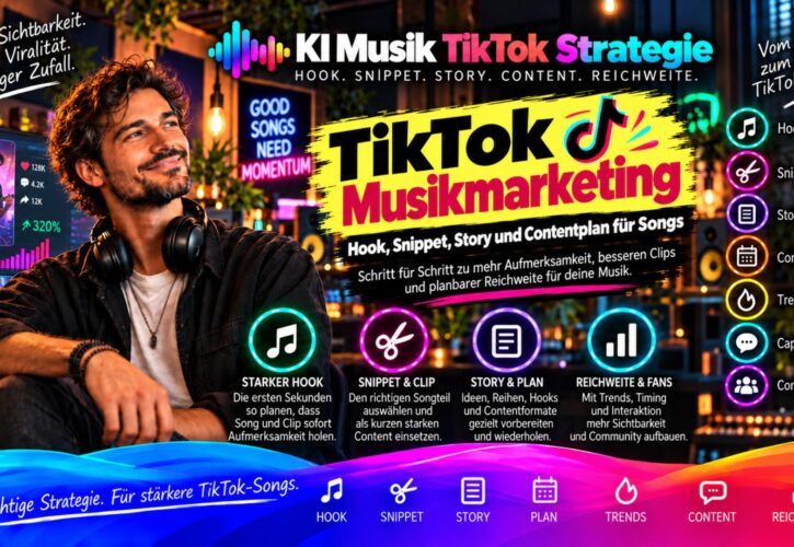 TikTok Musikmarketing: Hooks, Snippets, Storys und Contentideen für mehr Reichweite mit deinen Songs