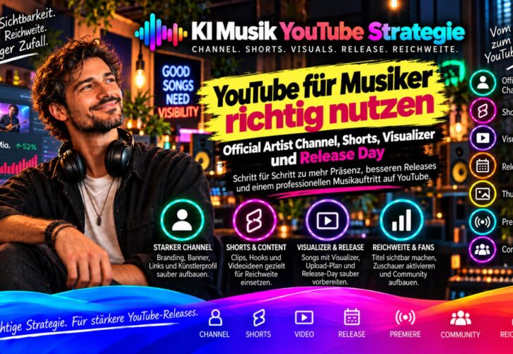 YouTube für Musiker/-innen: Artist Channel, Shorts, Visualizer und Release-Strategie richtig einsetzen 2026